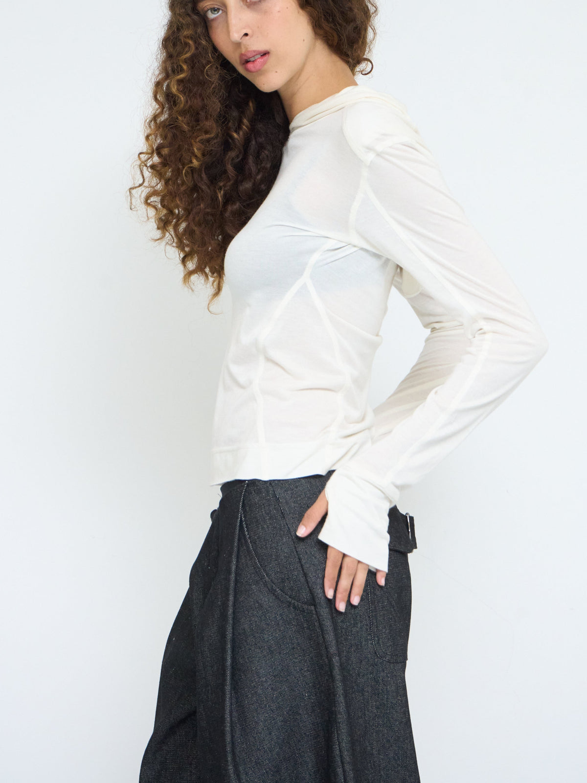sydney hooded top - off white