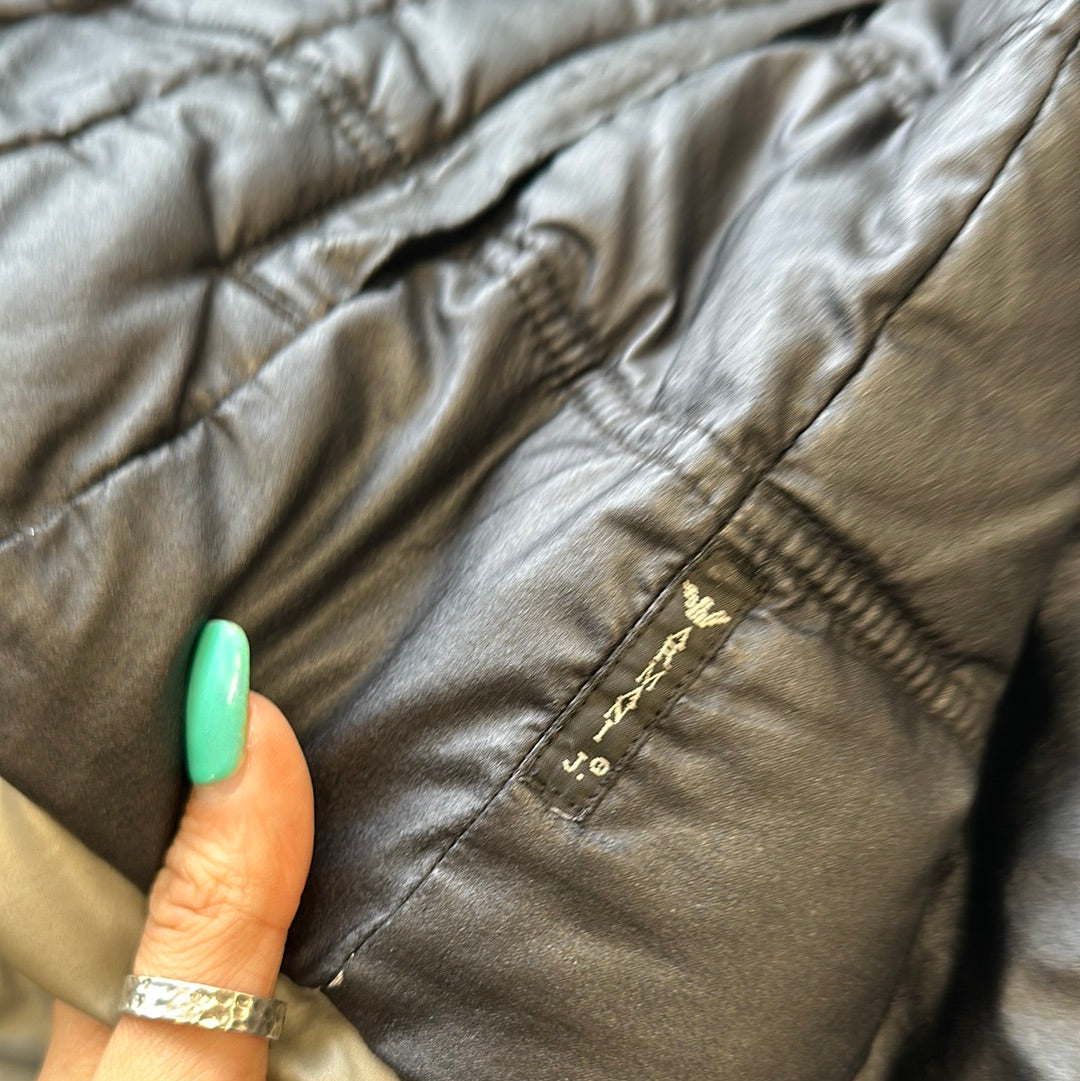 vintage armani jeans puffer coat