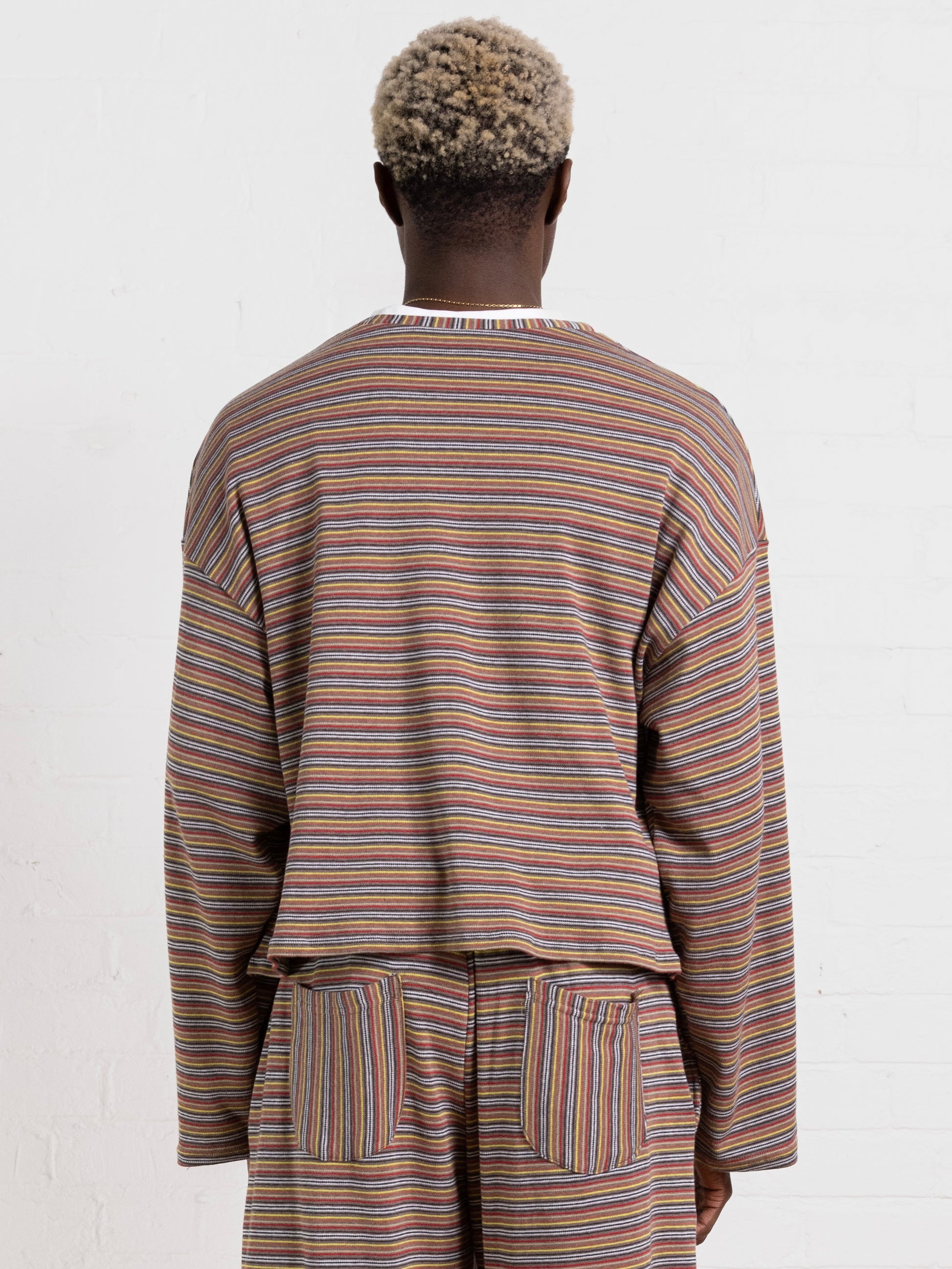 casey jumper - warm stripe
