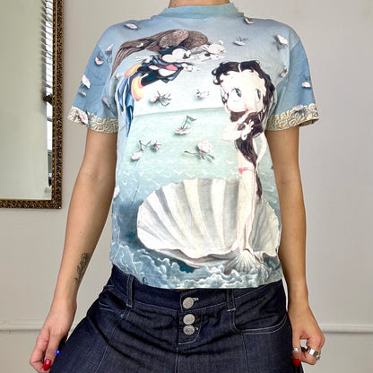 vintage betty boop graphic print top