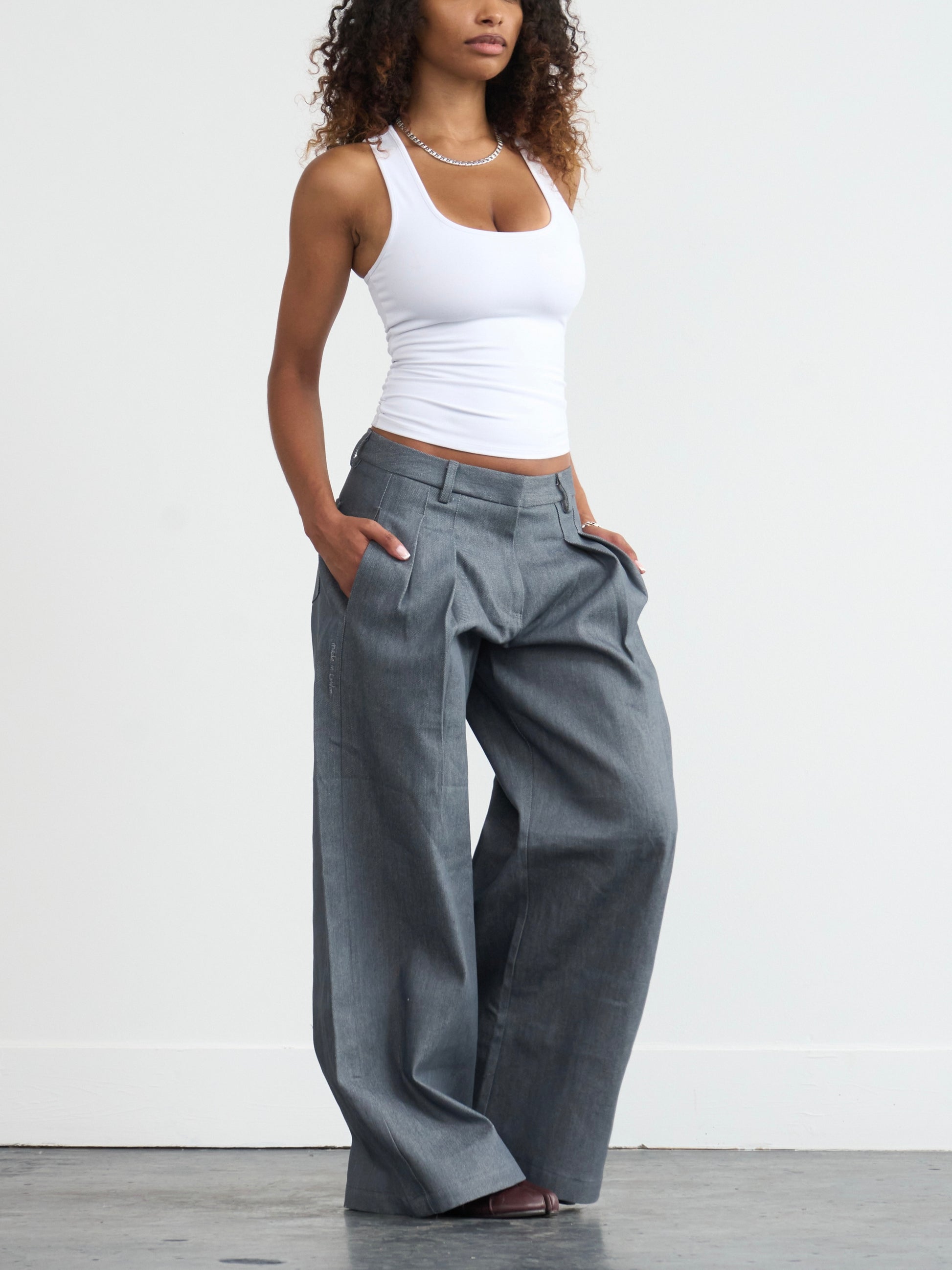 jean Parker - denim gris cadet