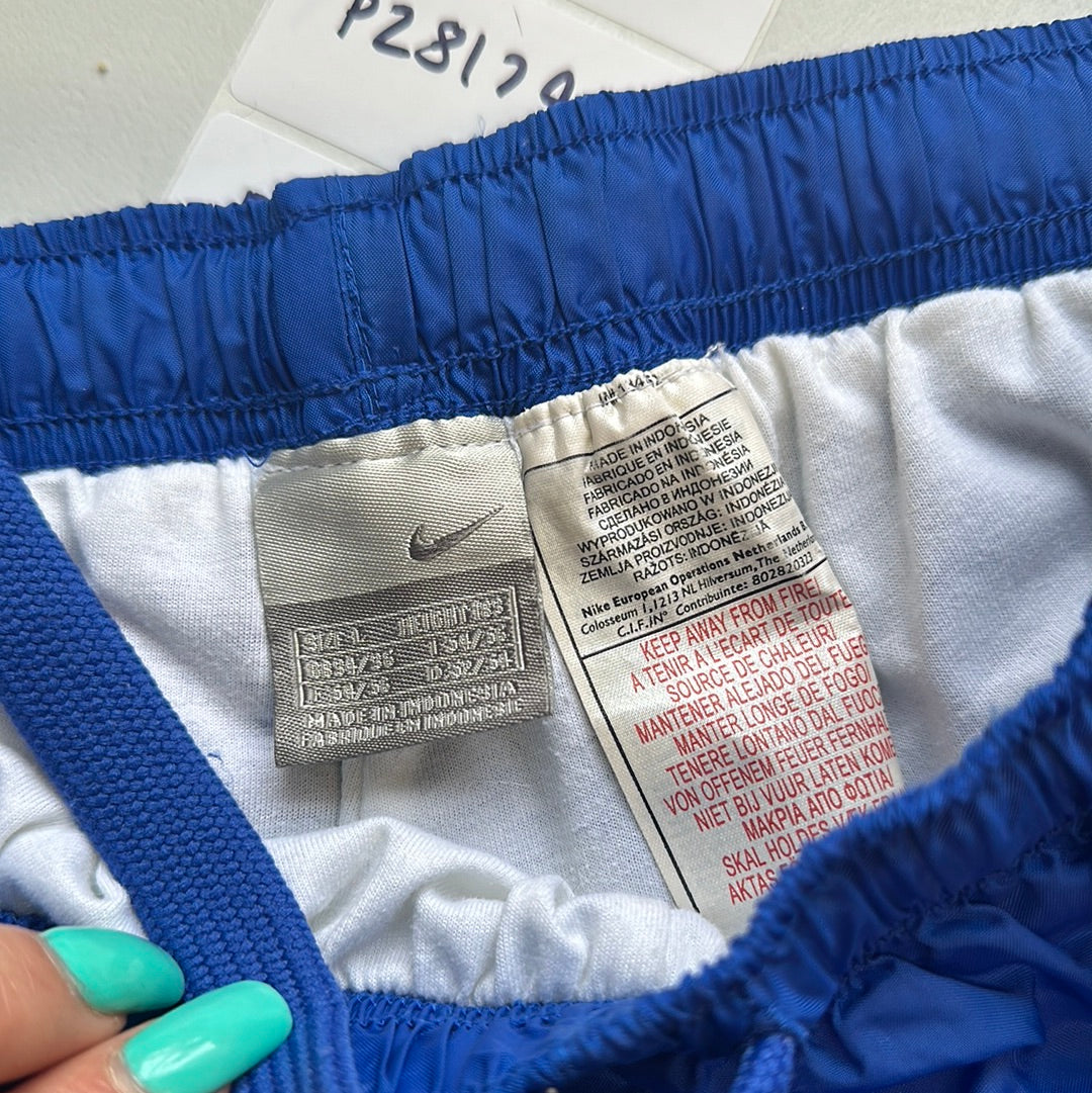 blue vintage nike joggers