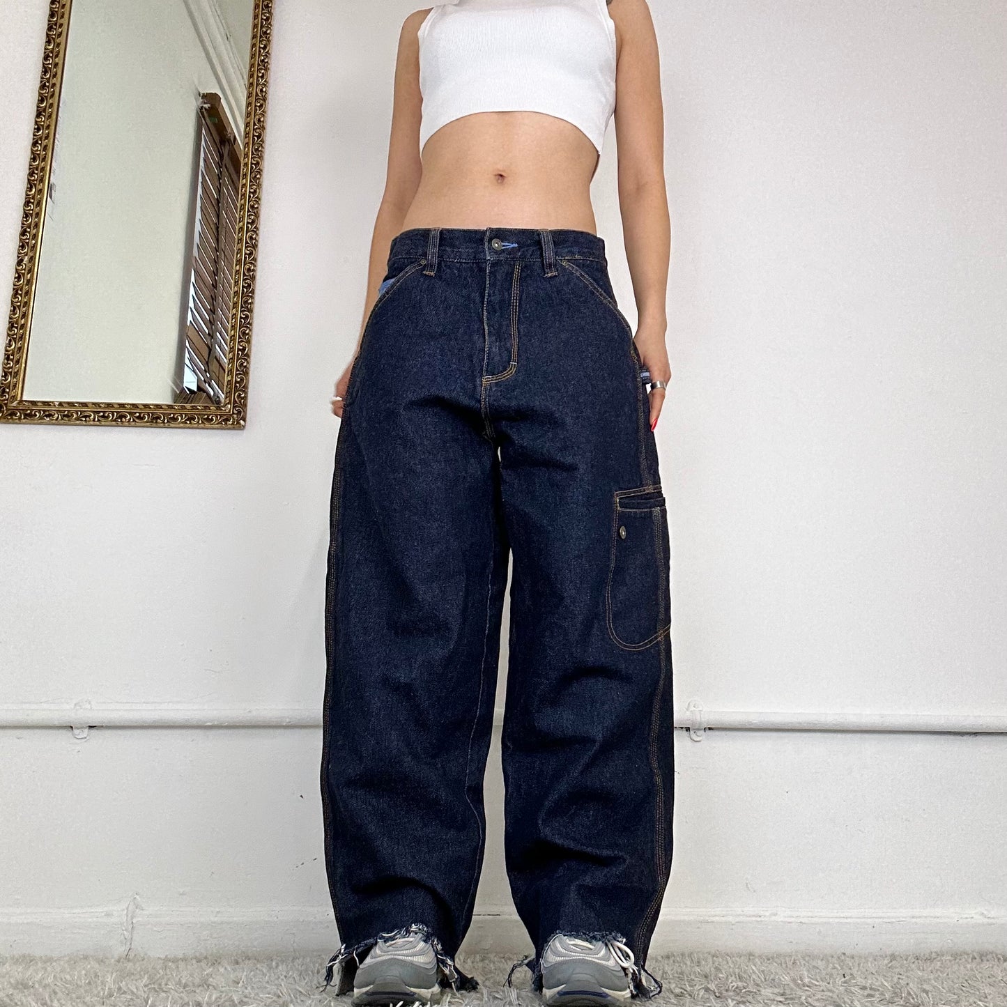 90’s fubu baggy cargo jeans