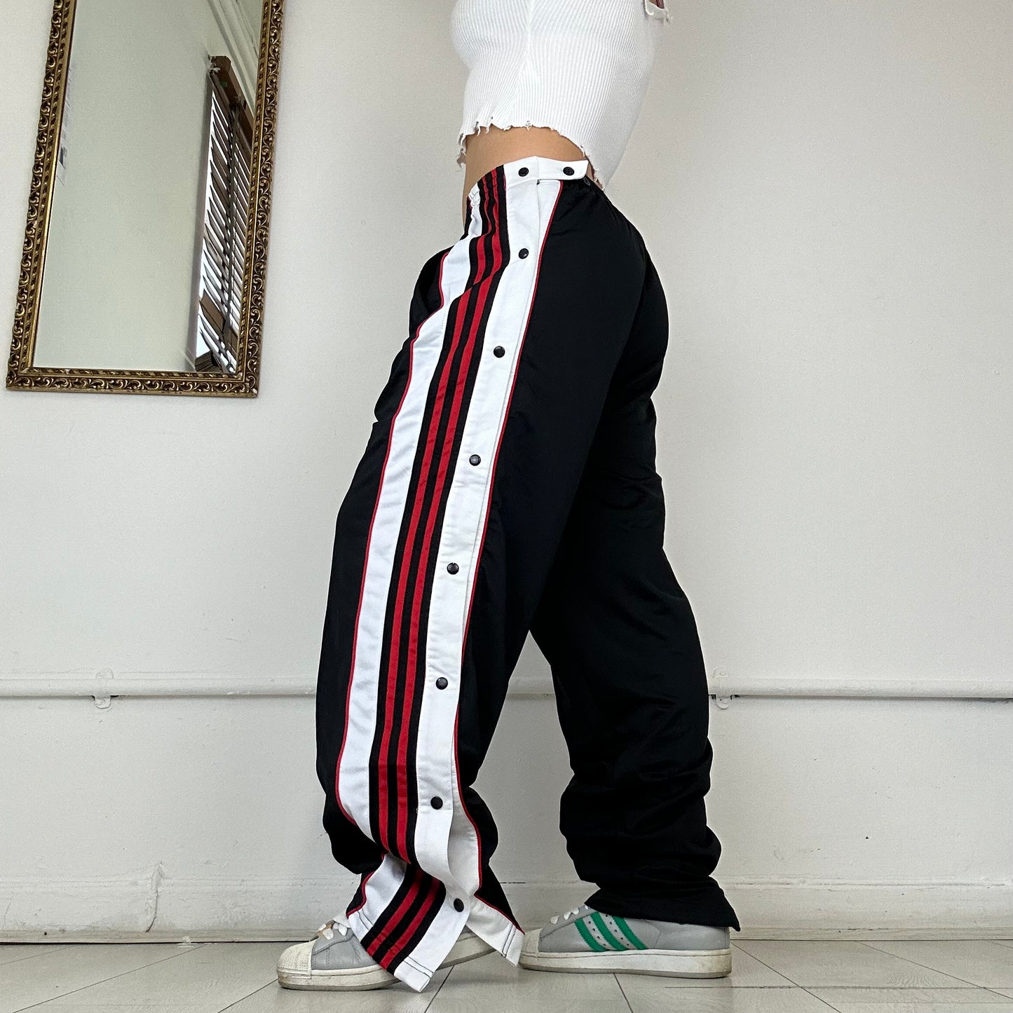 vintage adidas popper joggers