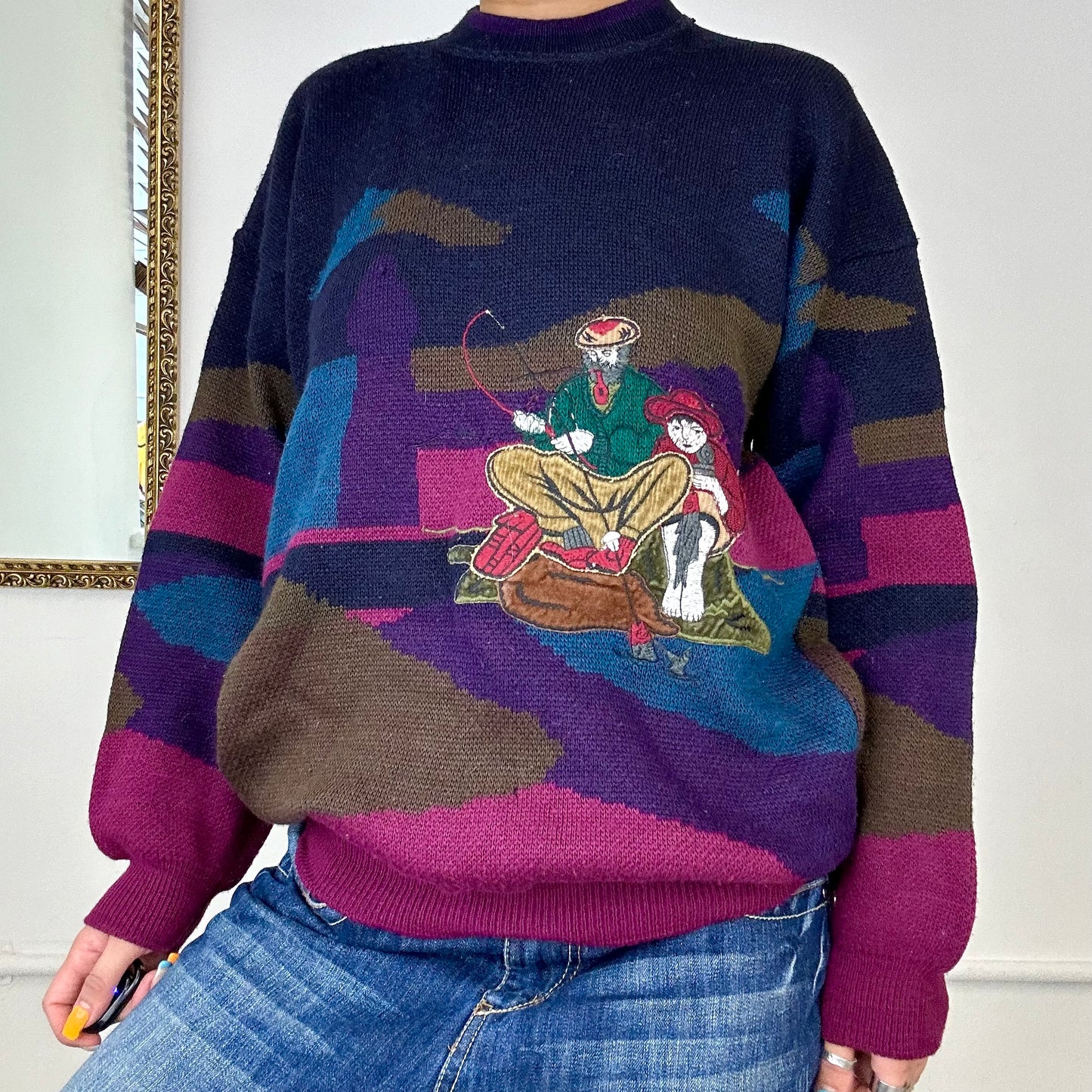 vintage pachinco knitted jumper