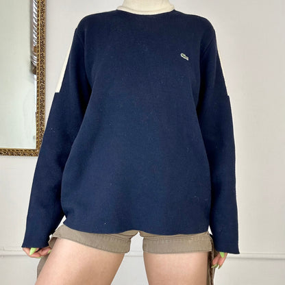 vintage navy lacoste jumper