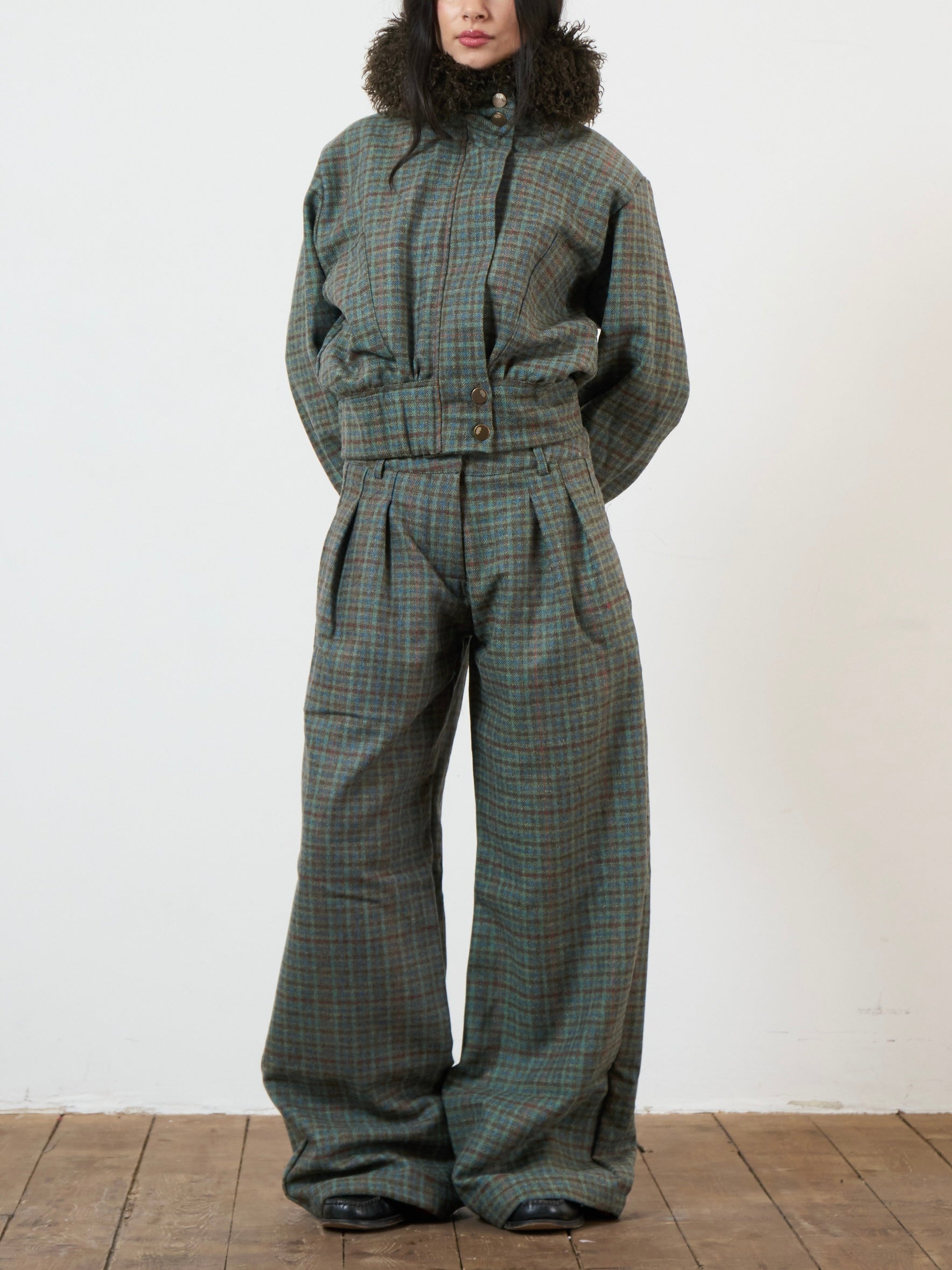 slouch jacket - cedar wool