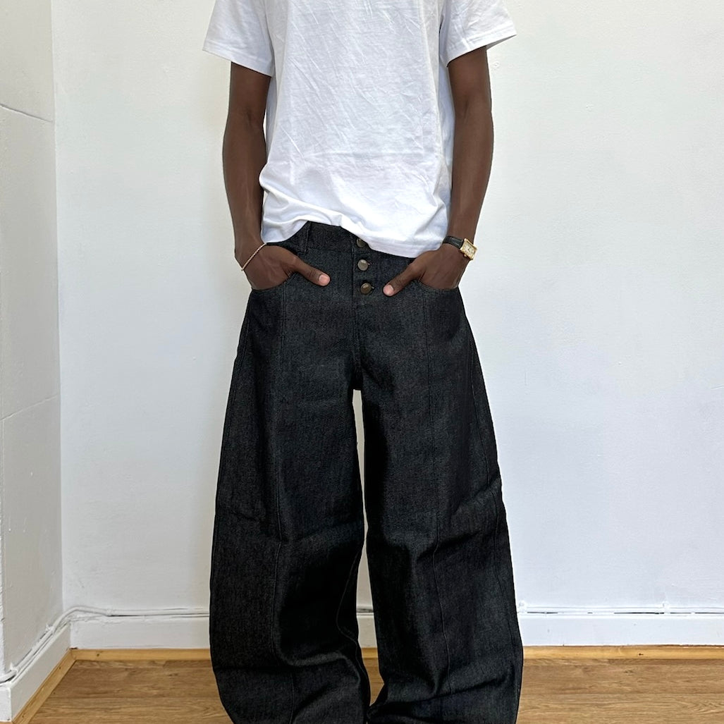 skater jean - dark grey denim