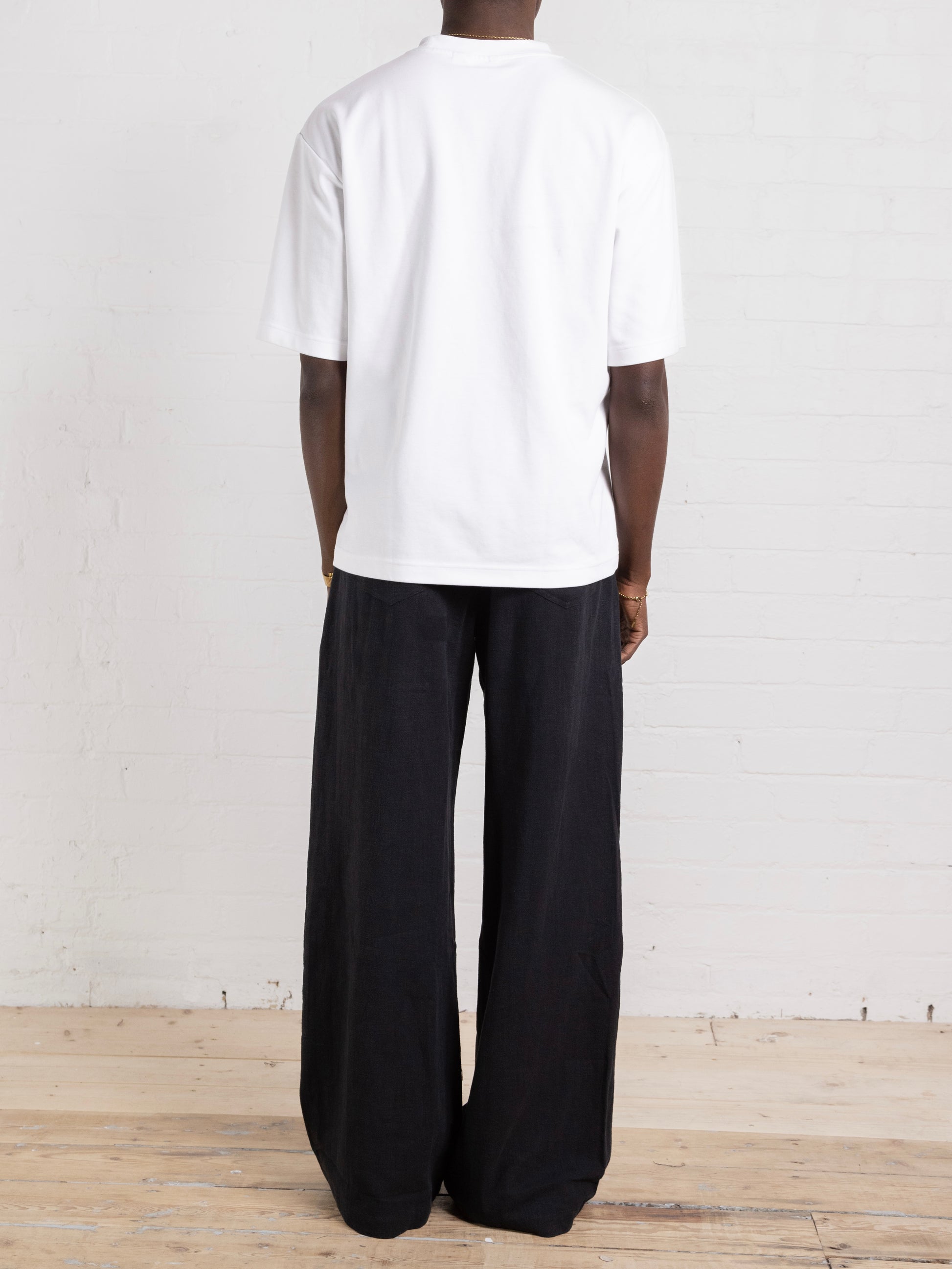 pantalon Parker - lin noir