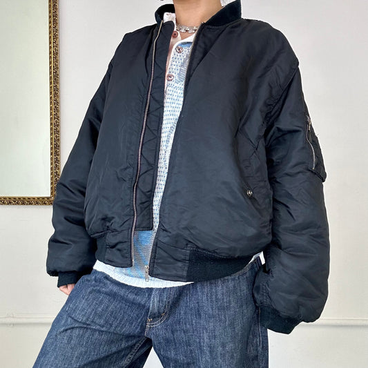 2000s oversized bomber jacket