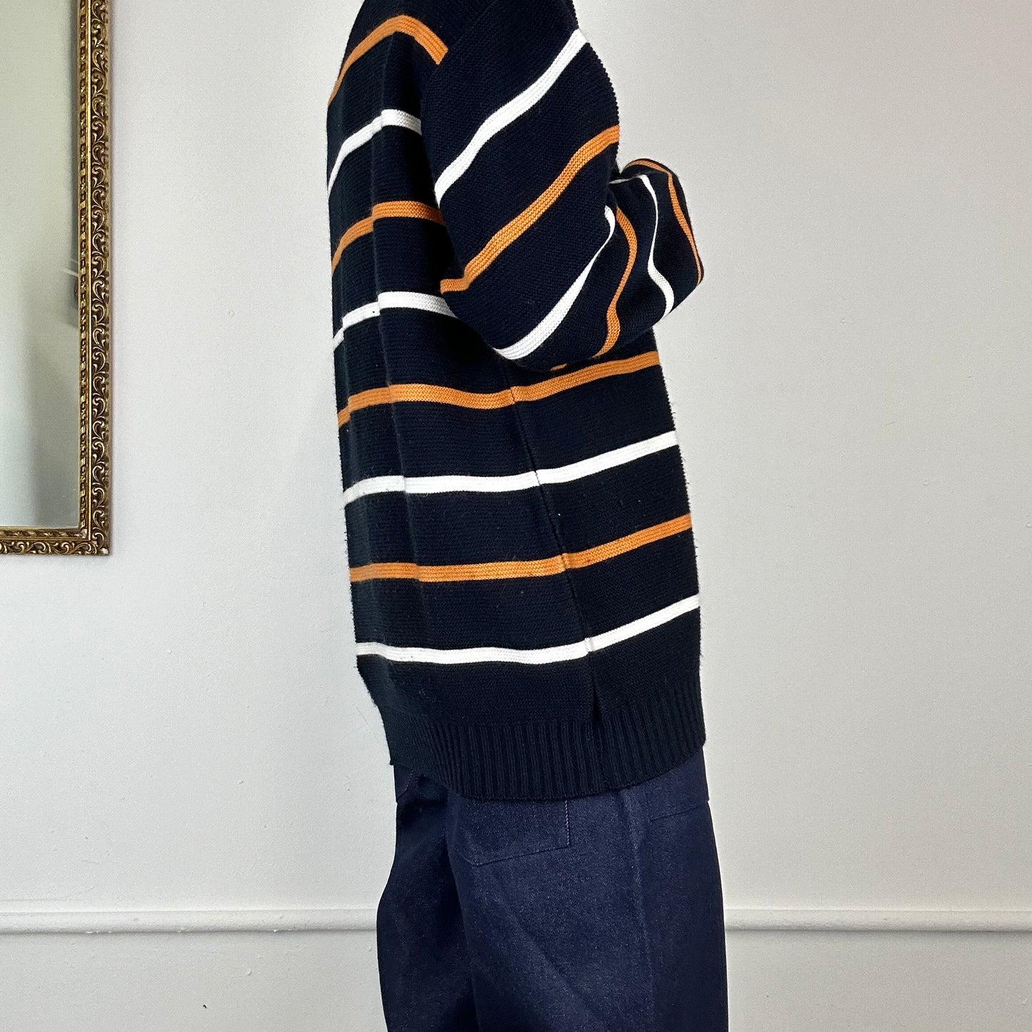 lacoste stripe jumper