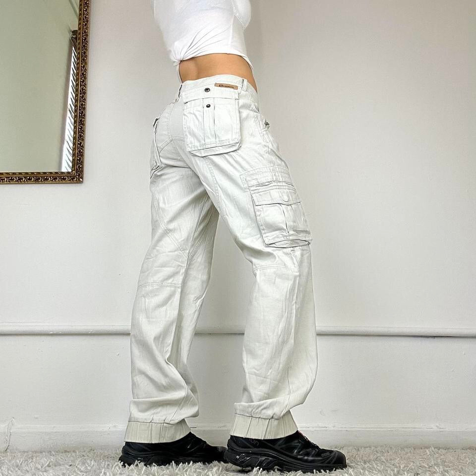 00’s vintage wide leg cargo trousers