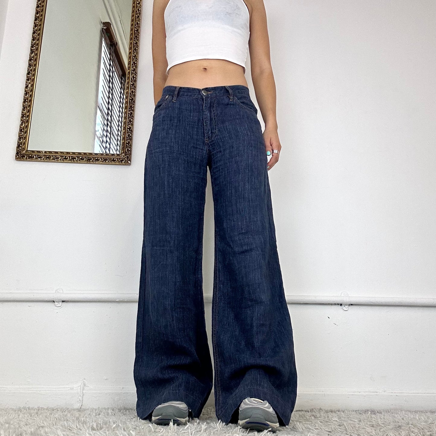 90s baggy wide leg jeans by marlboro classics