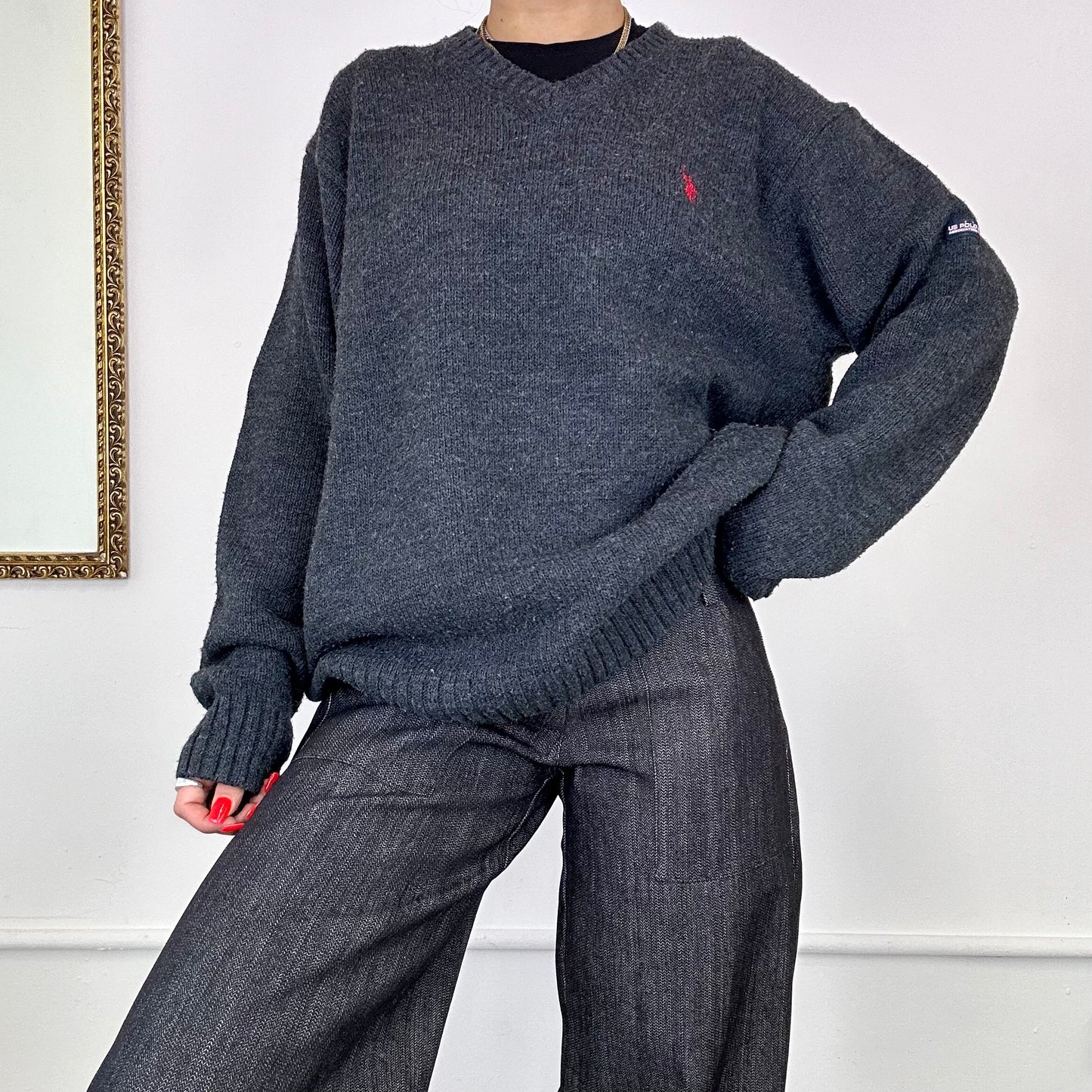 vintage us polo knitted jumper