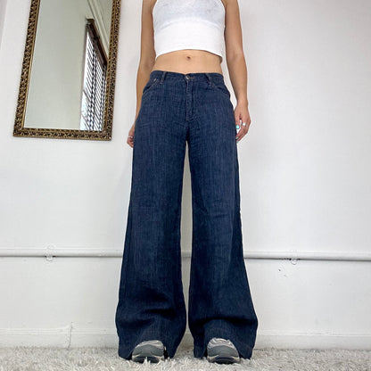 90s baggy wide leg jeans by marlboro classics