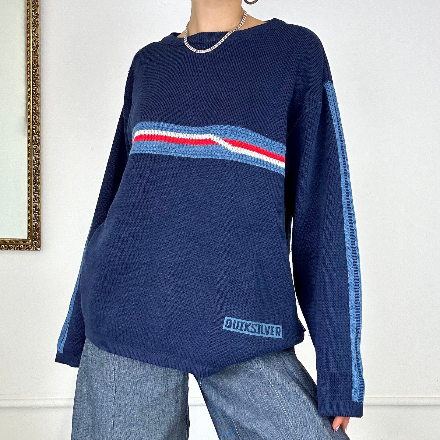 Quiksilver navy knitted jumper