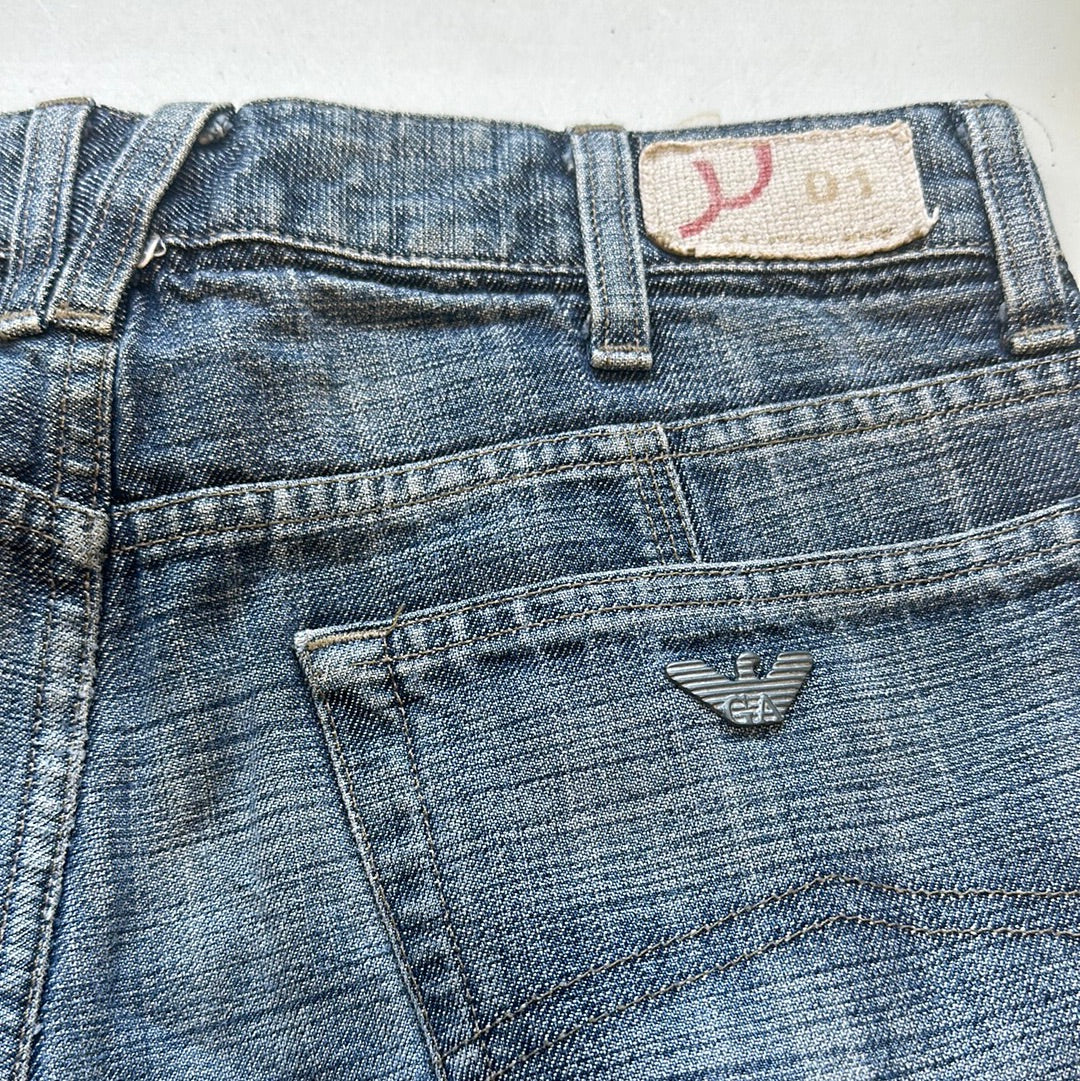 vintage straight leg armani jeans