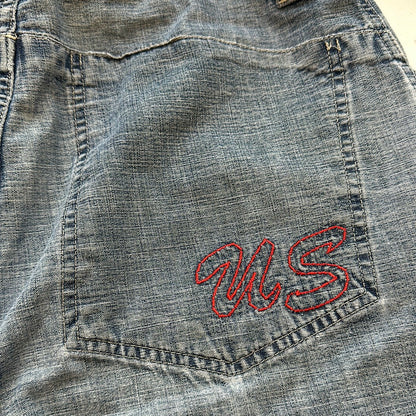 baggy denim shorts