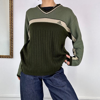 vintage green adidas sweater