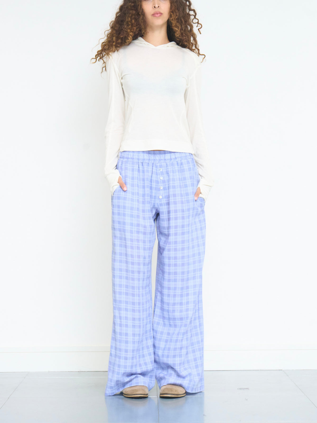stevie trouser - periwinkle wool