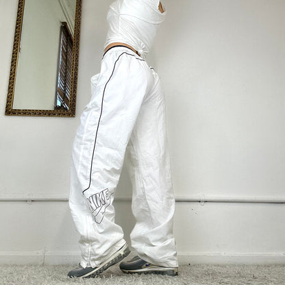 vintage white nike tracksuit bottoms