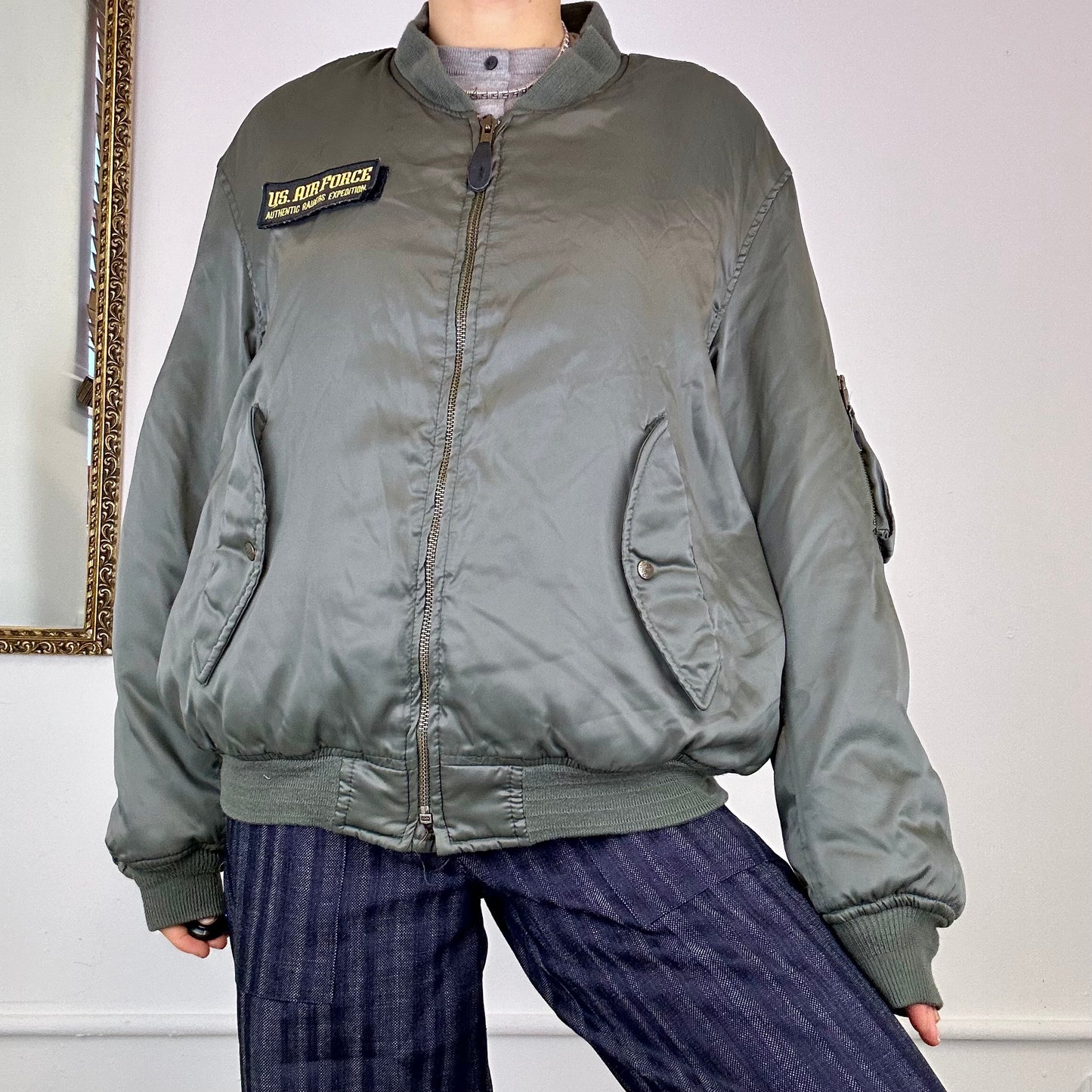 vintage us air force bomber jacket