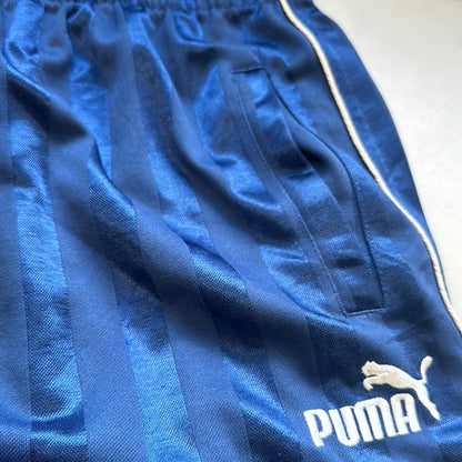 blue 2000’s striped puma tracksuit bottoms