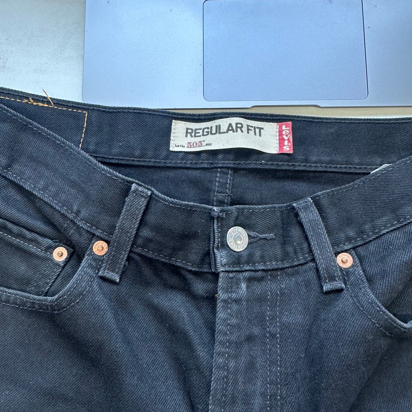 vintage levi's 505 black jeans