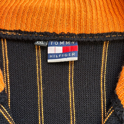 tommy hilfiger zip up knit