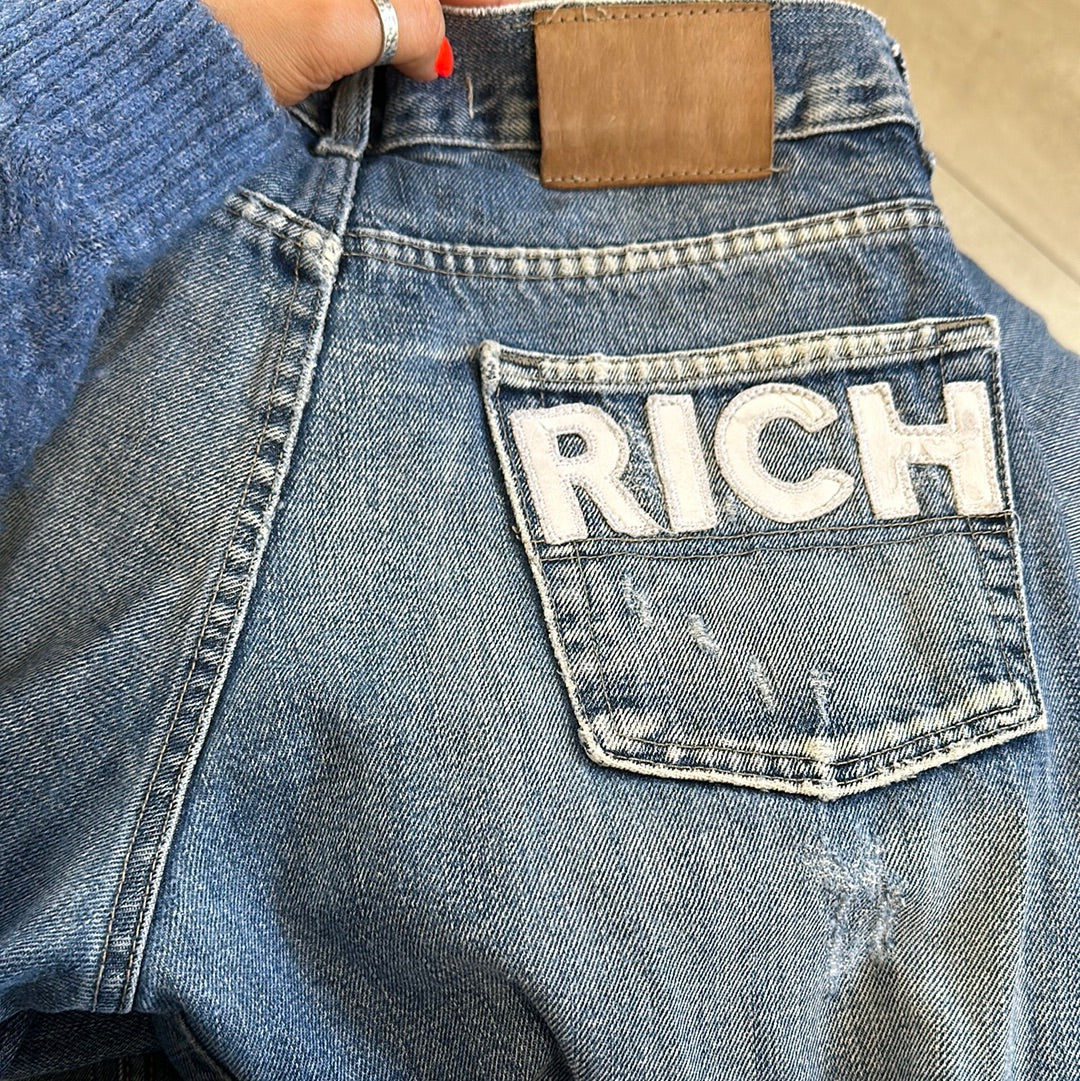 rich spellout jeans