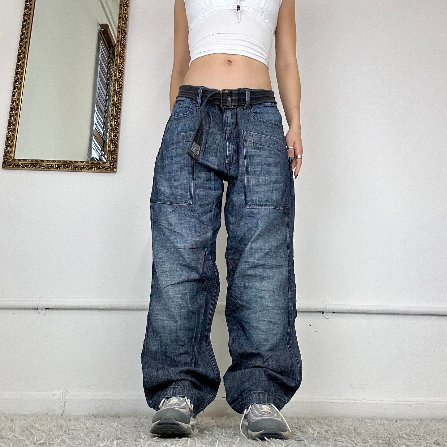 wide leg jeans by armani exchange