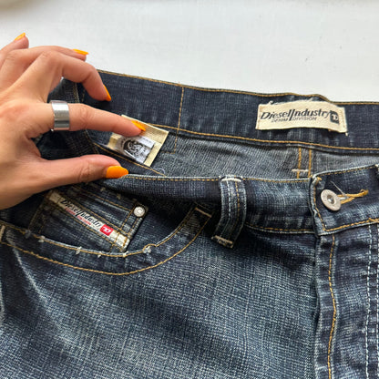 vintage wide leg diesel jeans