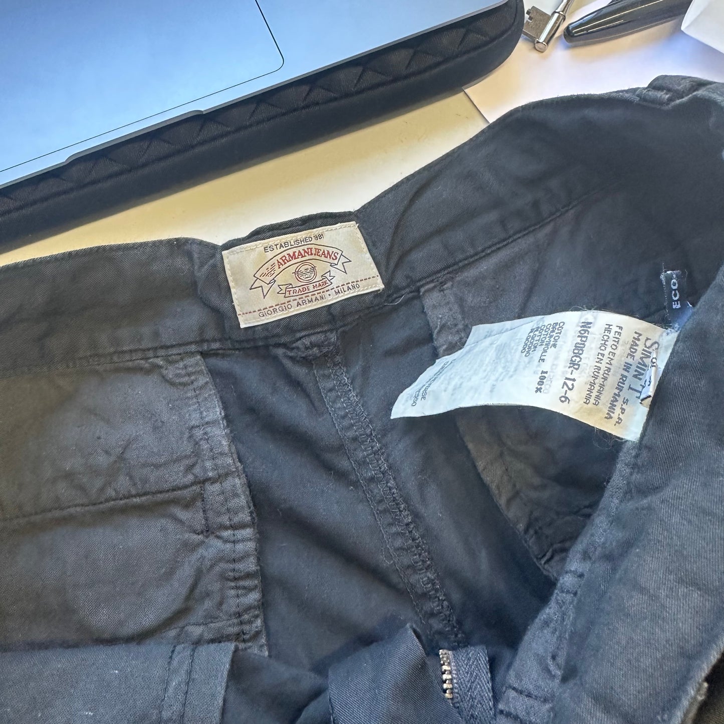 00's armani cargo trousers