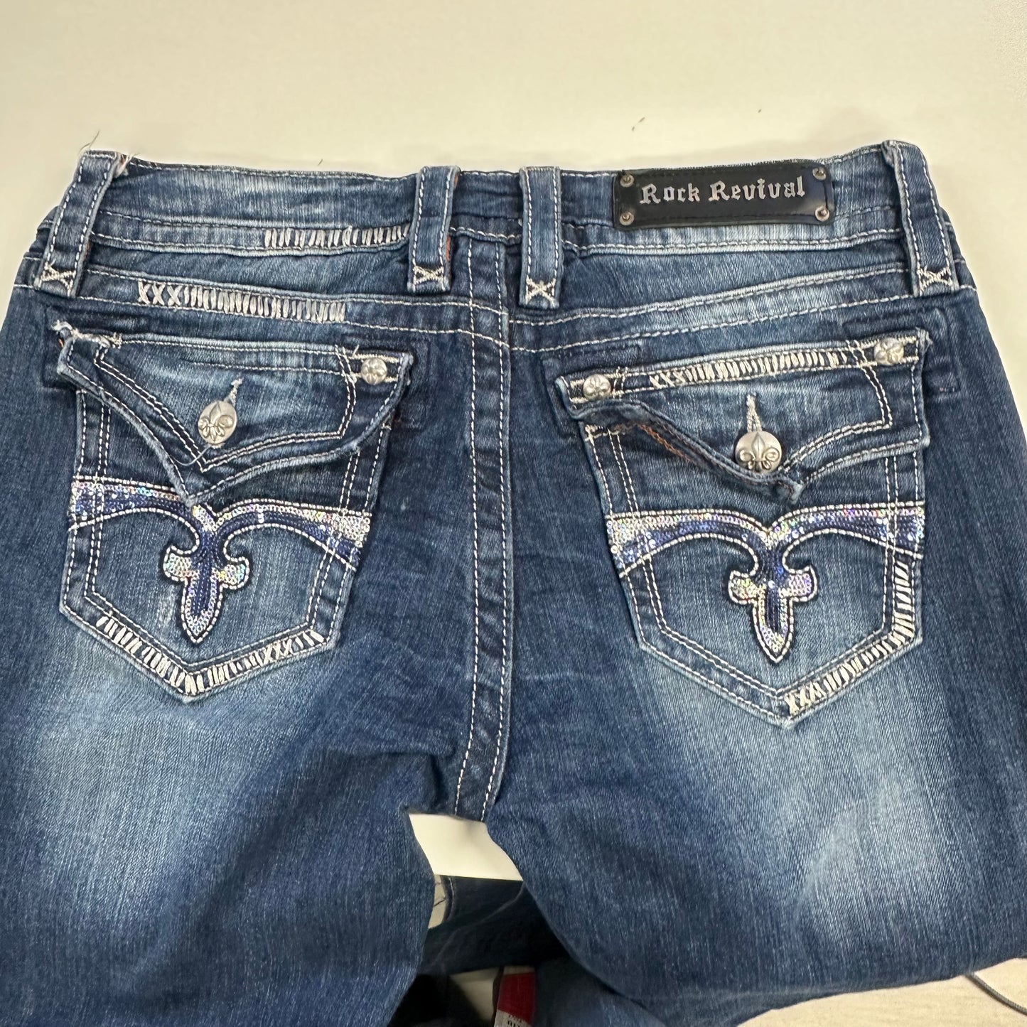 rock revival 2000's flared jeans