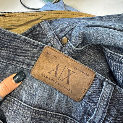 wide leg jeans by armani exchange