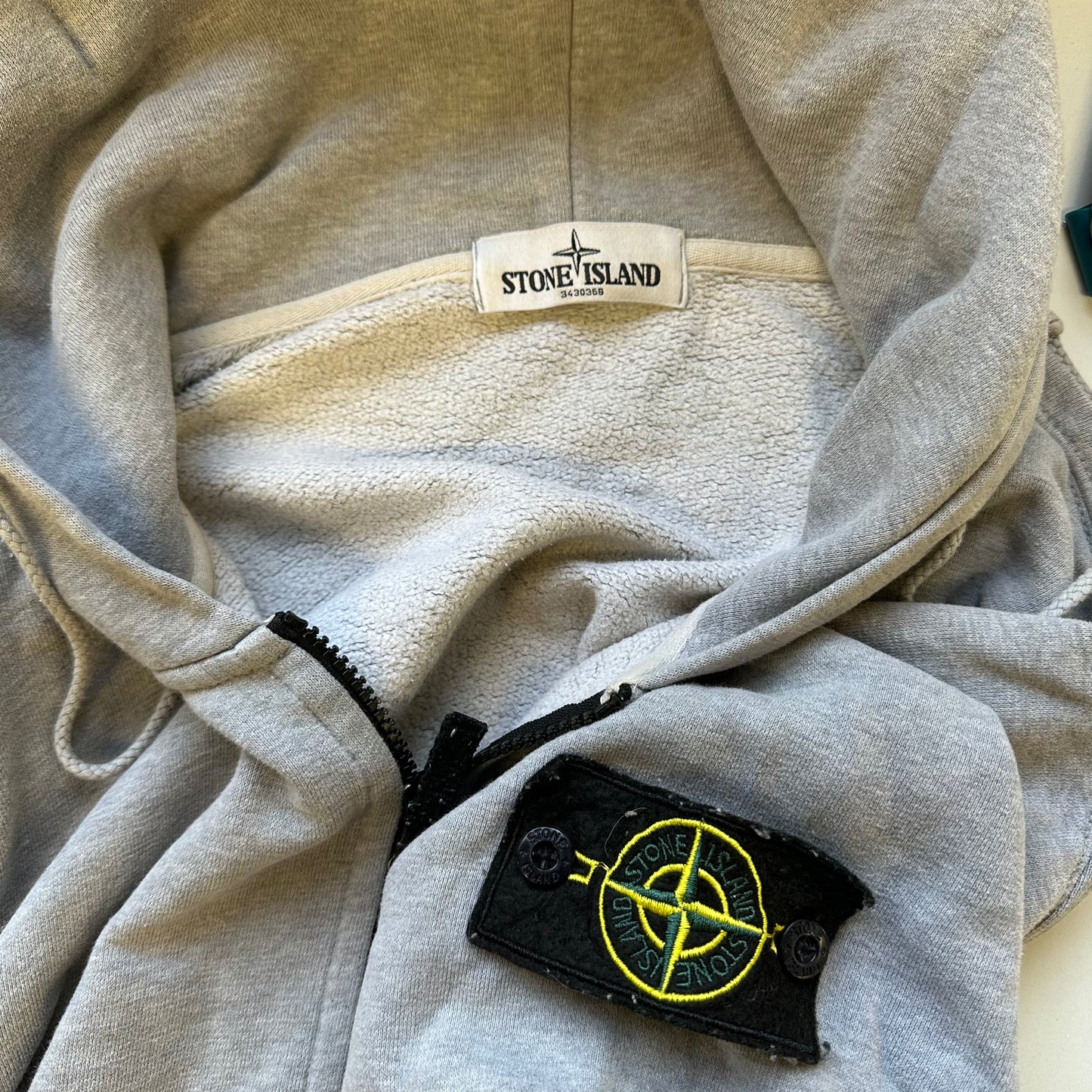 vintage stone island zip up sweatshirt