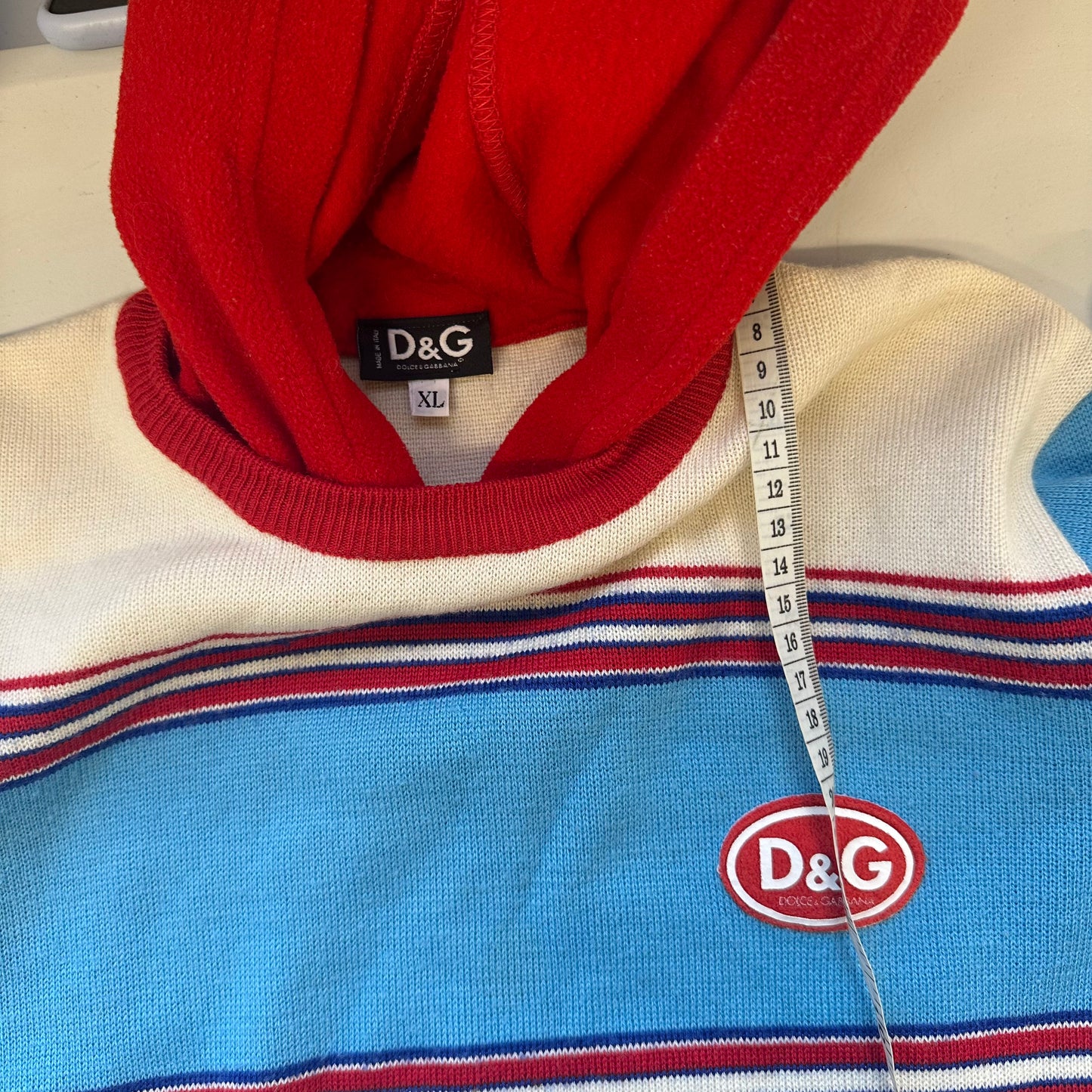 vintage dolce & gabbana knitted hoodie