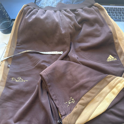 vintage brown & gold adidas joggers