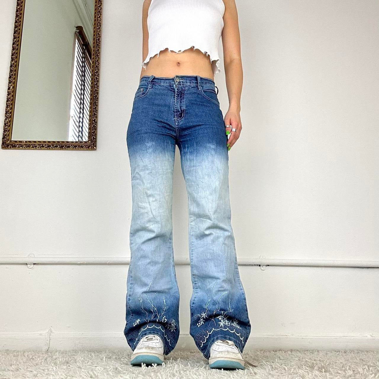 2000's wide leg jeans