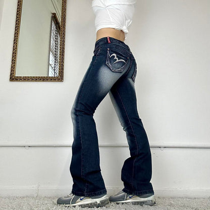 00’s two tone flared jeans