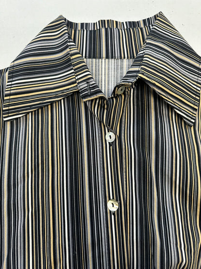 vintage striped fitted shirt