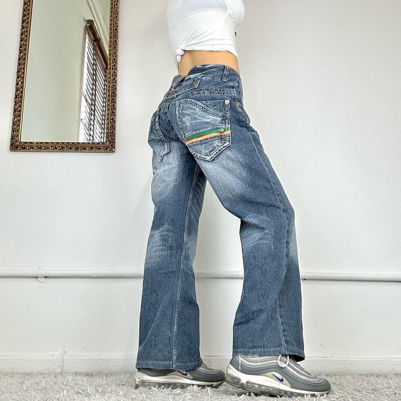 wide leg 00's jeans