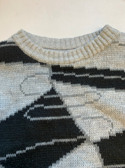 90's patterned knitted jumper