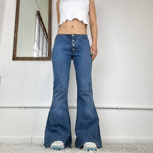 vintage low waisted flared jeans