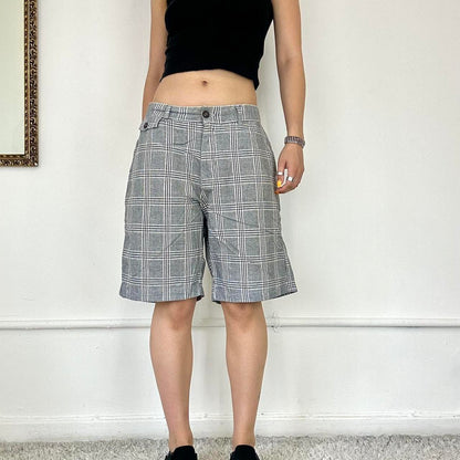 baggy checkered shorts