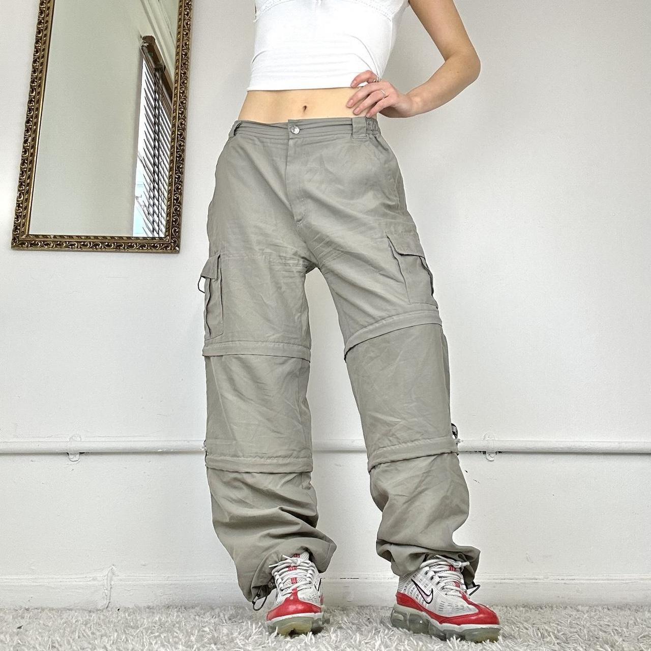 wide leg baggy cargo trousers