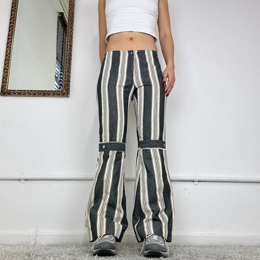 2000’s striped flare trousers