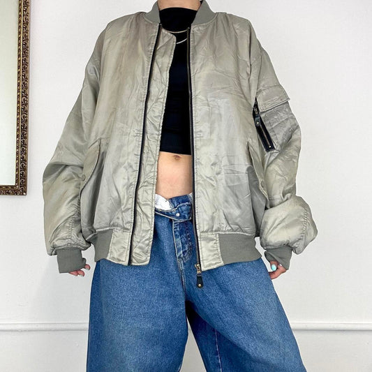 true vintage alpha bomber jacket