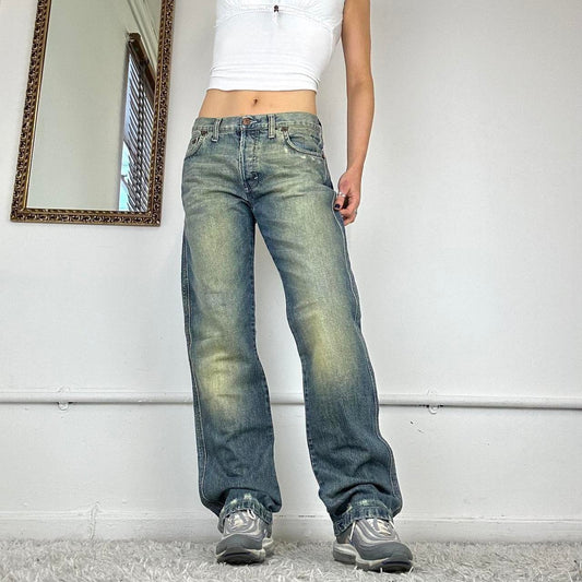 two tone 2000's jeans