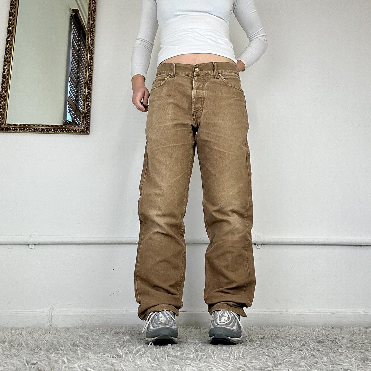 wide leg cargo trousers from carhartt